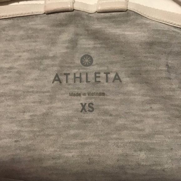 Athleta Essence satin mesh yoga women’s tank gray - Picture 5 of 7